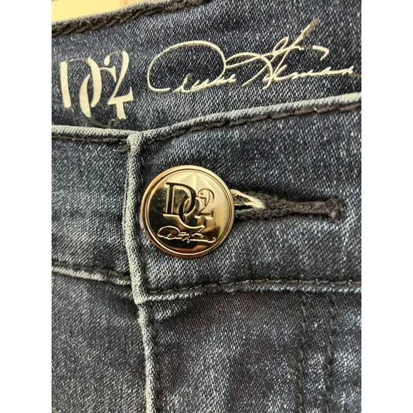 DG2 by Diane Gilman Blue Jeans Embellishment on Legs Size 12P - Picture 3 of 7